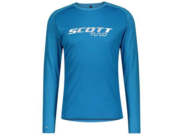 Scott Shirt M`s Trail Tuned l/sl Blå S Sykkeltrøye med lang arm